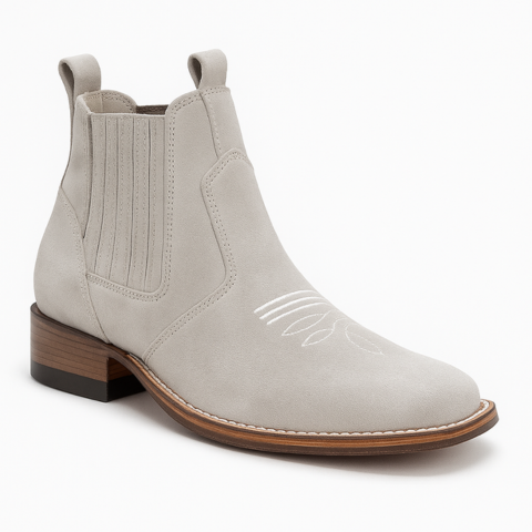 Kit Bota Barreto de Cuero Legítimo con Plantilla Ortopédica +REGALOS: Cuchillo con Funda, Cinturón, Sombrero y Porta Celular