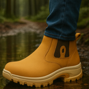 Kit Bota Motano de Cuero Legítimo con Suela Antideslizante +REGALOS: Plantilla Ortopédica, Cinturón, Cuchillo con Funda y Vaso Térmico