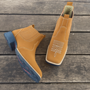 Kit Bota Patrón de Cuero Legítimo con Plantilla Ortopédica +REGALOS: Sombrero, Billetera, Cinturón, Cuchillo y Vaso Térmico