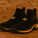 Kit Bota Adventure de Cuero Legítimo con Plantilla Ortopédica y Suela Antideslizante +REGALOS: Vaso Térmico, Sombrero, Cinturón y Billetera