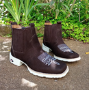 Kit Bota Pampa de Cuero Legítimo con Plantilla Ortopédica +REGALOS: Cinturón de Cuero y Sombrero